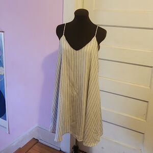 Peach Love Striped Spaghetti Strap Dress